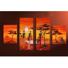 Nude African Women Canvas Art Oil Painting (AR-143)